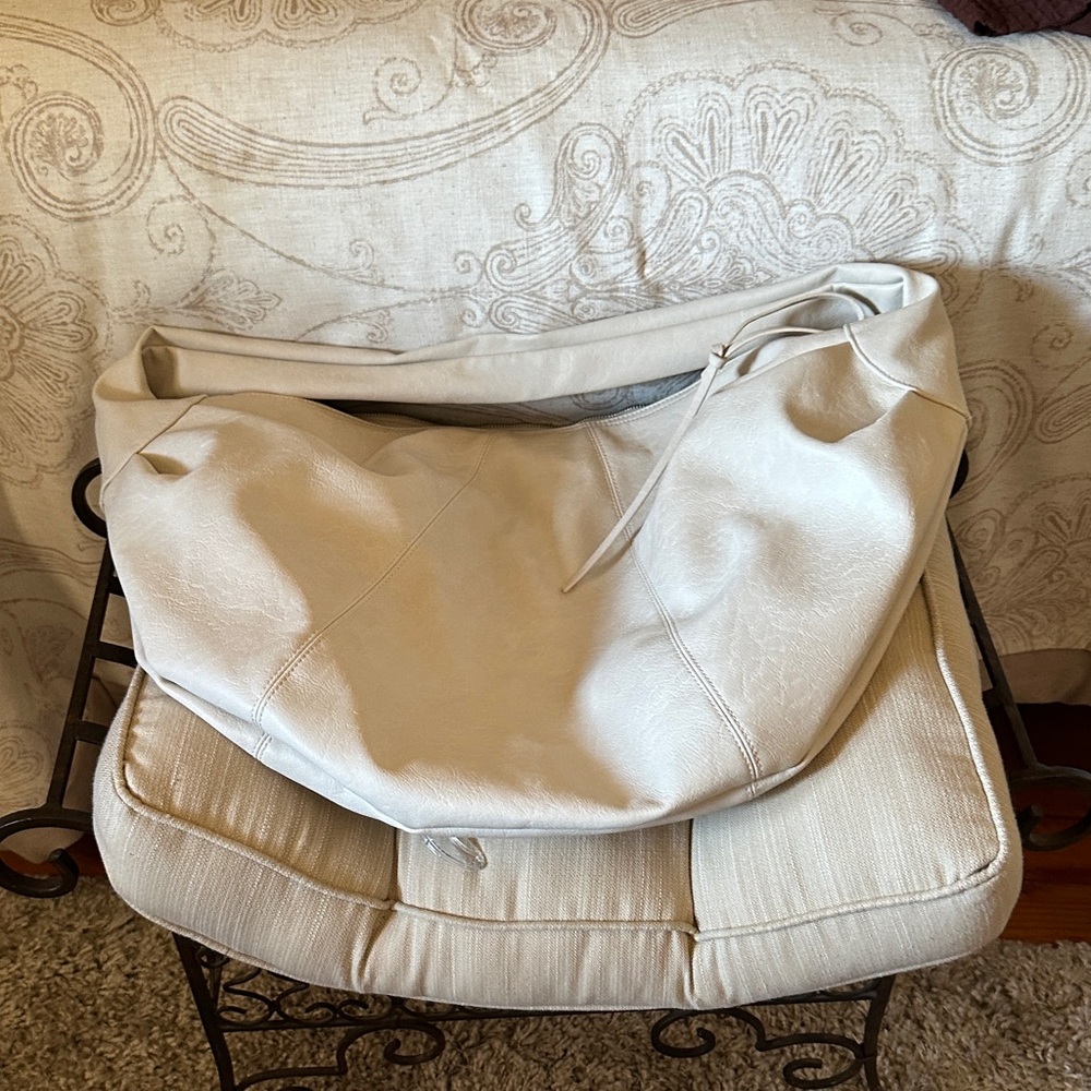 Free People Cream Hobo Bag